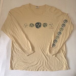 VINTAGE Nike Men’s Long Sleeve Shirt Beige Soccer Size XL Made in USA